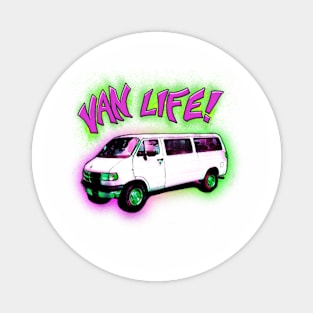 Van life camper van graffiti Magnet